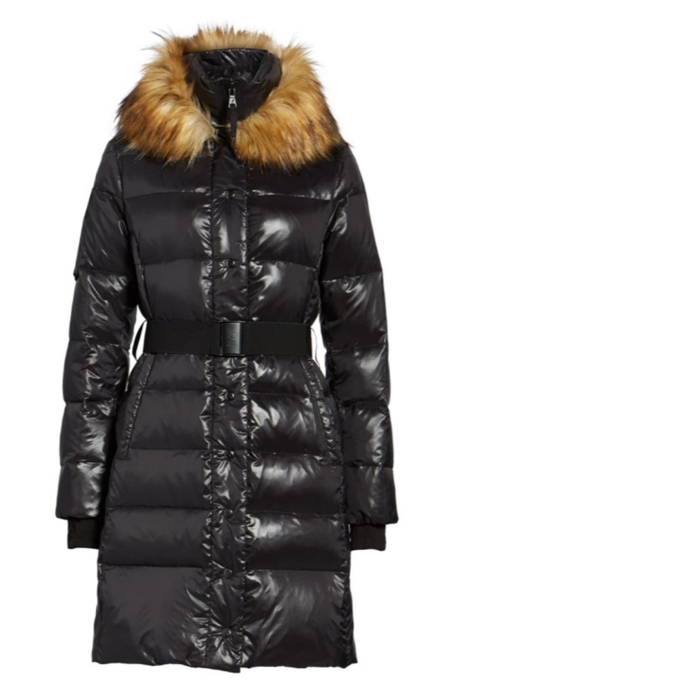 NWT S13 Chalet Hooded Puffer with Faux Fur Trim
